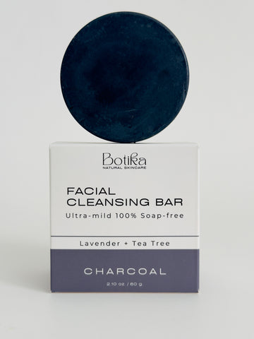 natural charcoal soap bar to purify pores and reduce breakouts