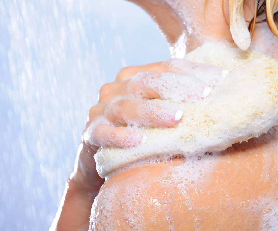 gentle natural body wash with plant-based cleansers